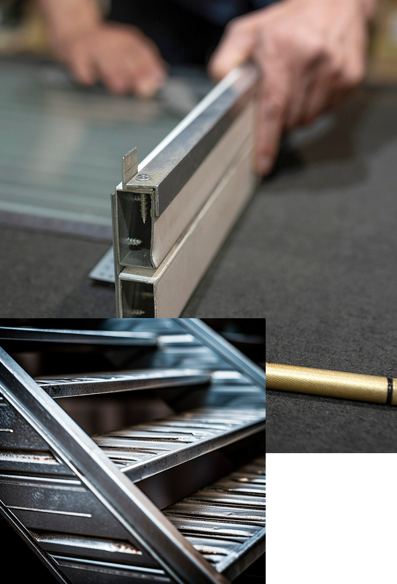 Trabajando aluminio en taller